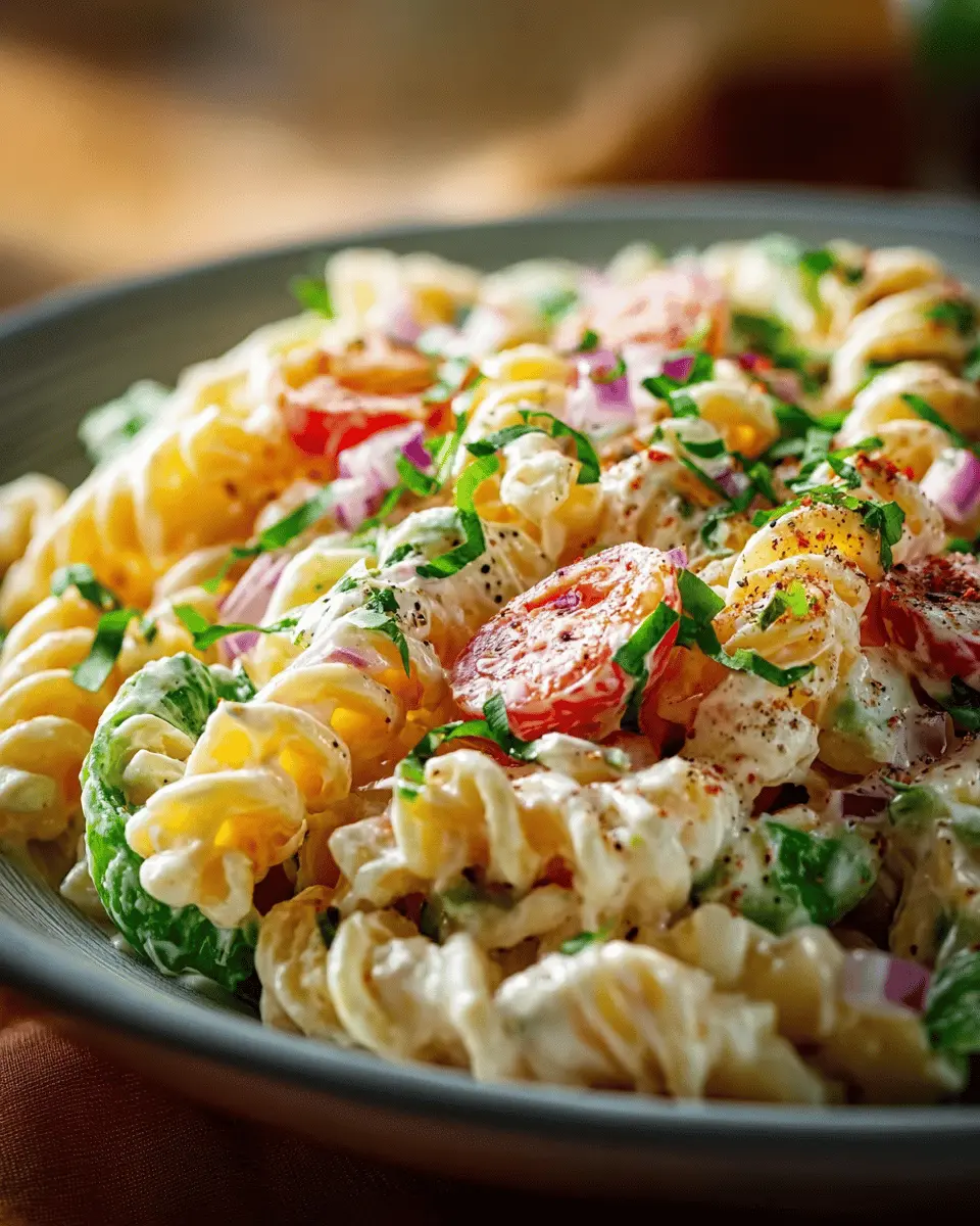 Ensalada de Pasta Cremosa