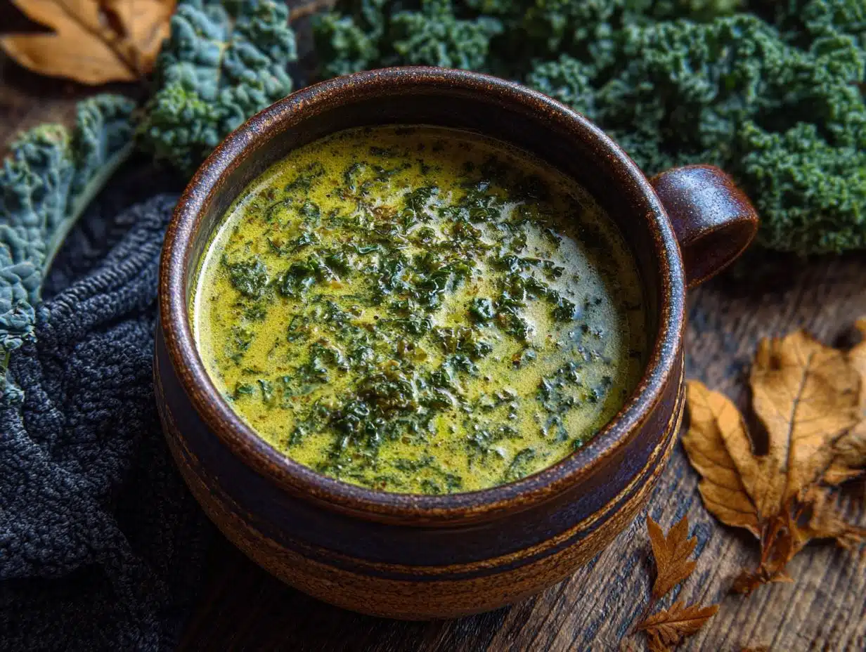 Sopa Cremosa de Col Rizada