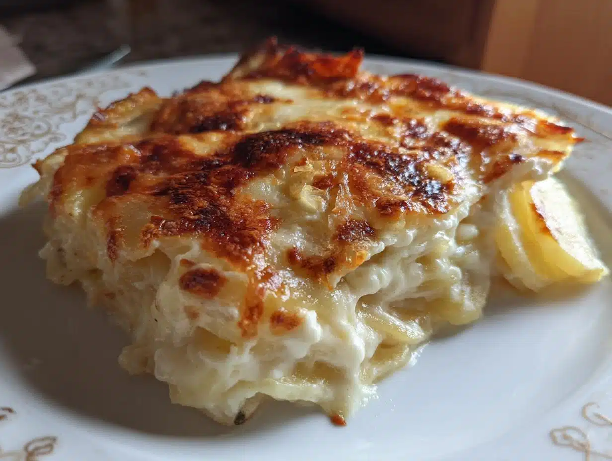 papas gratinadas con crema