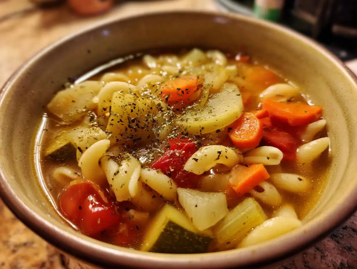 Sopa de verduras rústica