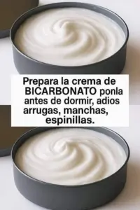 Prepara la crema de bicarbonato antes de irte a dormir para reducir arrugas
