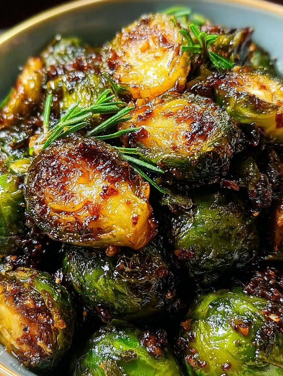 Coles de Bruselas con Miel y Balsámico