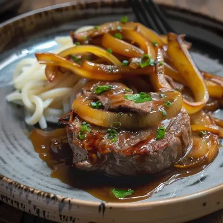 Recette Bœuf Caramélisé aux Oignons et Sauce Soja: Savoureux et Facile 4 Bœuf Caramélisé aux Oignons et Sauce Soja