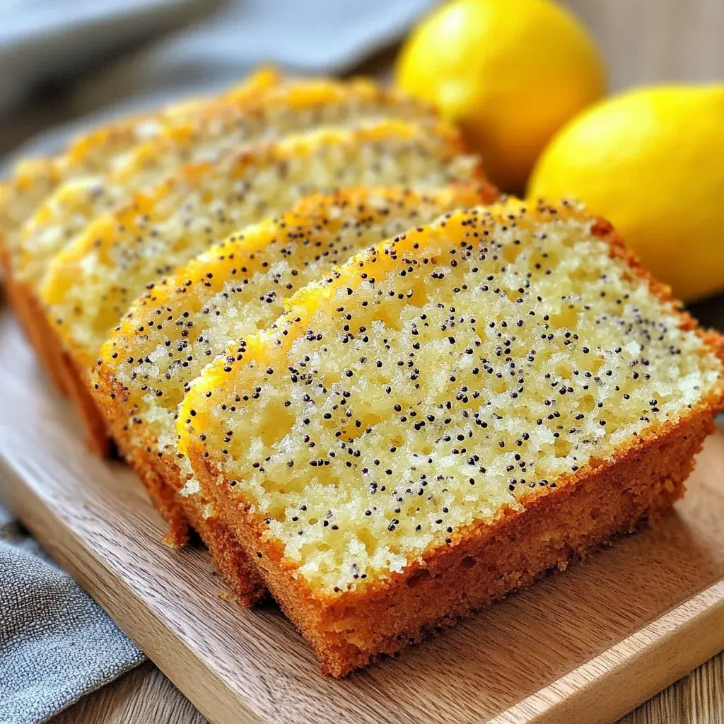 Cake Léger au Citron et Graines de Pavot