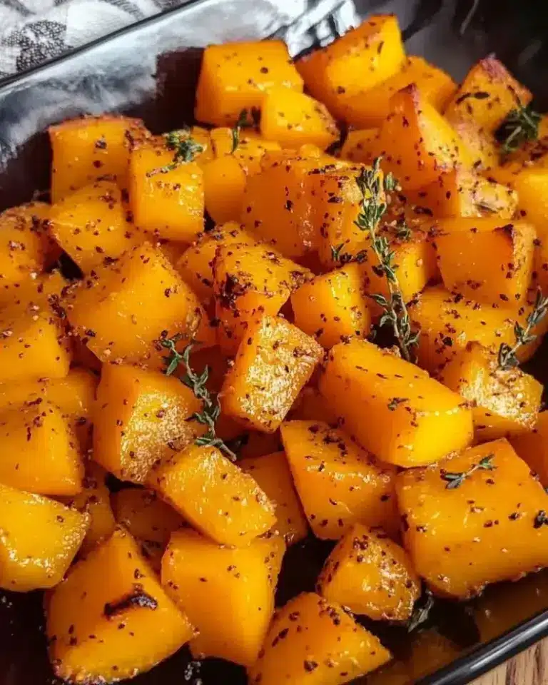 Courge butternut rôtie au cumin et thym – Recette delicieux