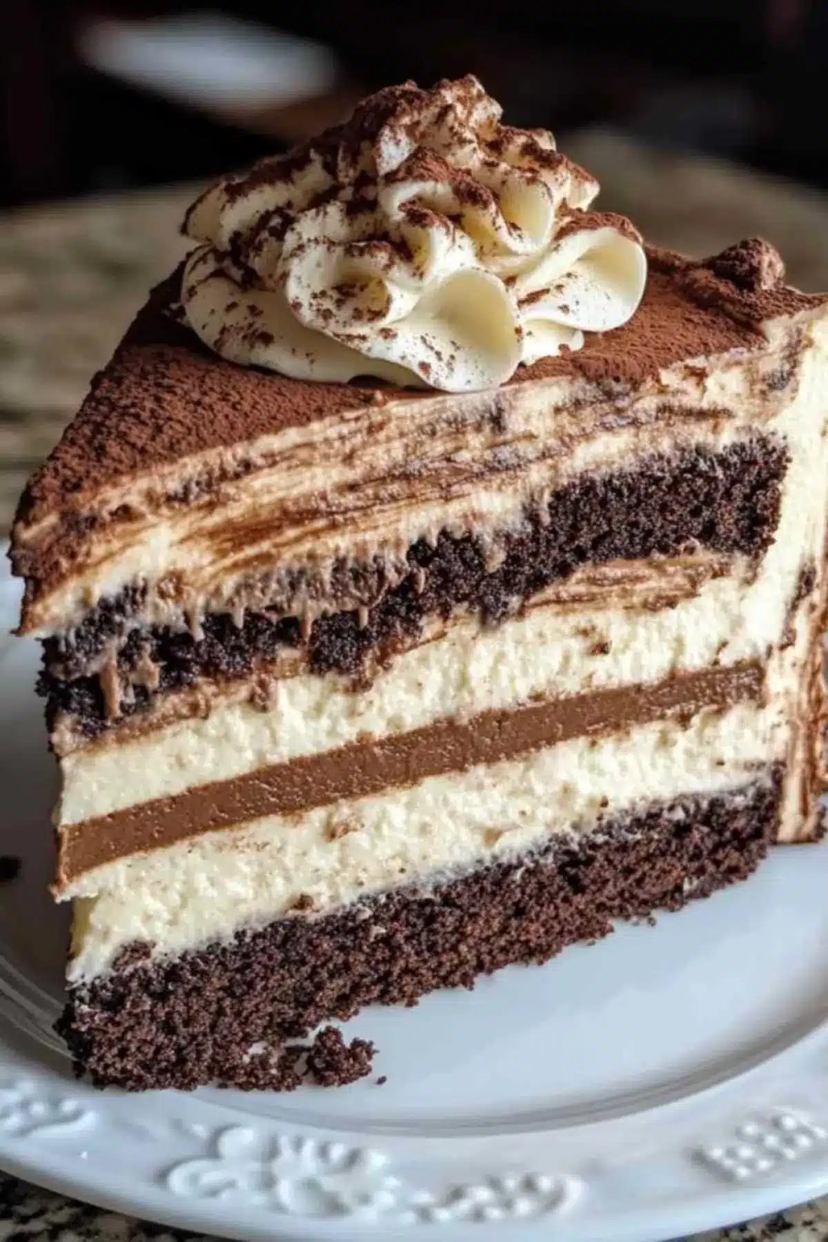 Gâteau marbré chocolat vanille