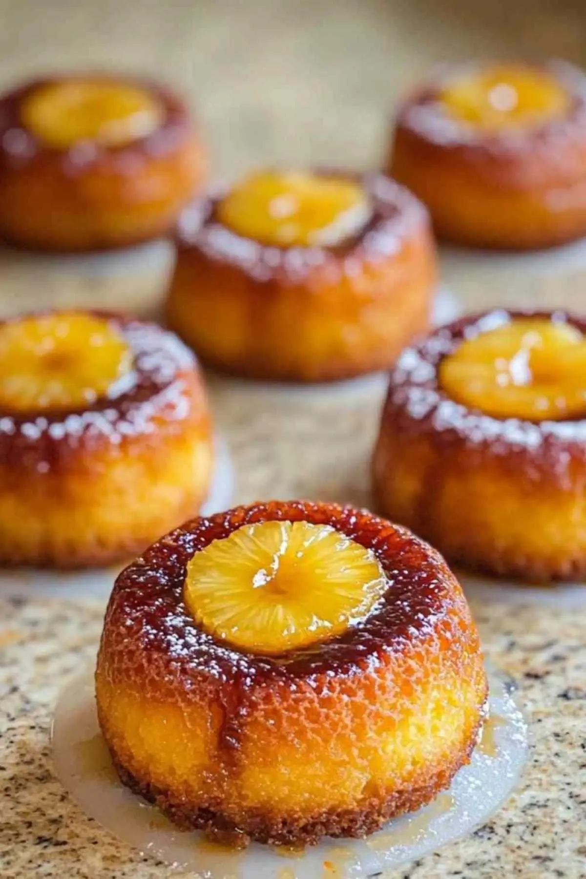 Moelleux renversés ananas mascarpone