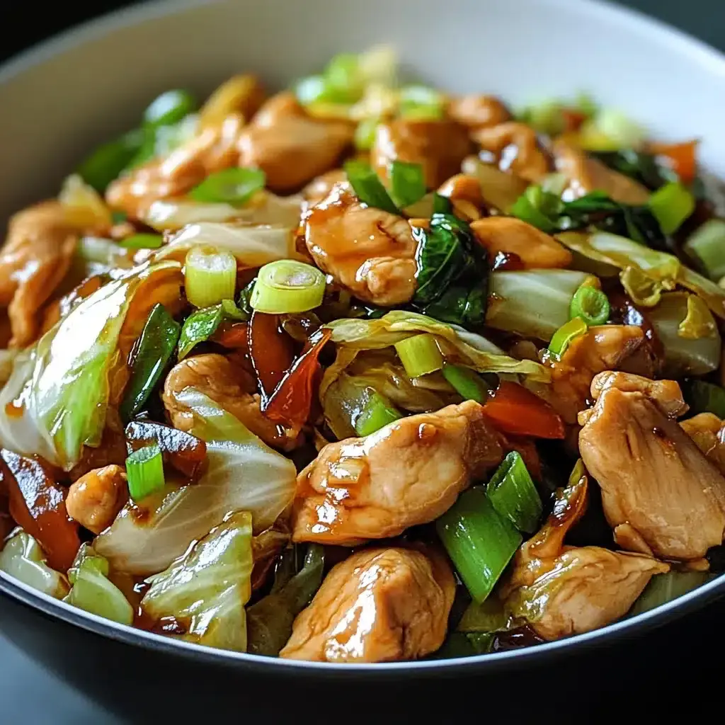 Poulet Chinois Sauté au Chou