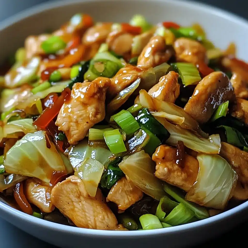 Poulet Chinois Sauté au Chou
