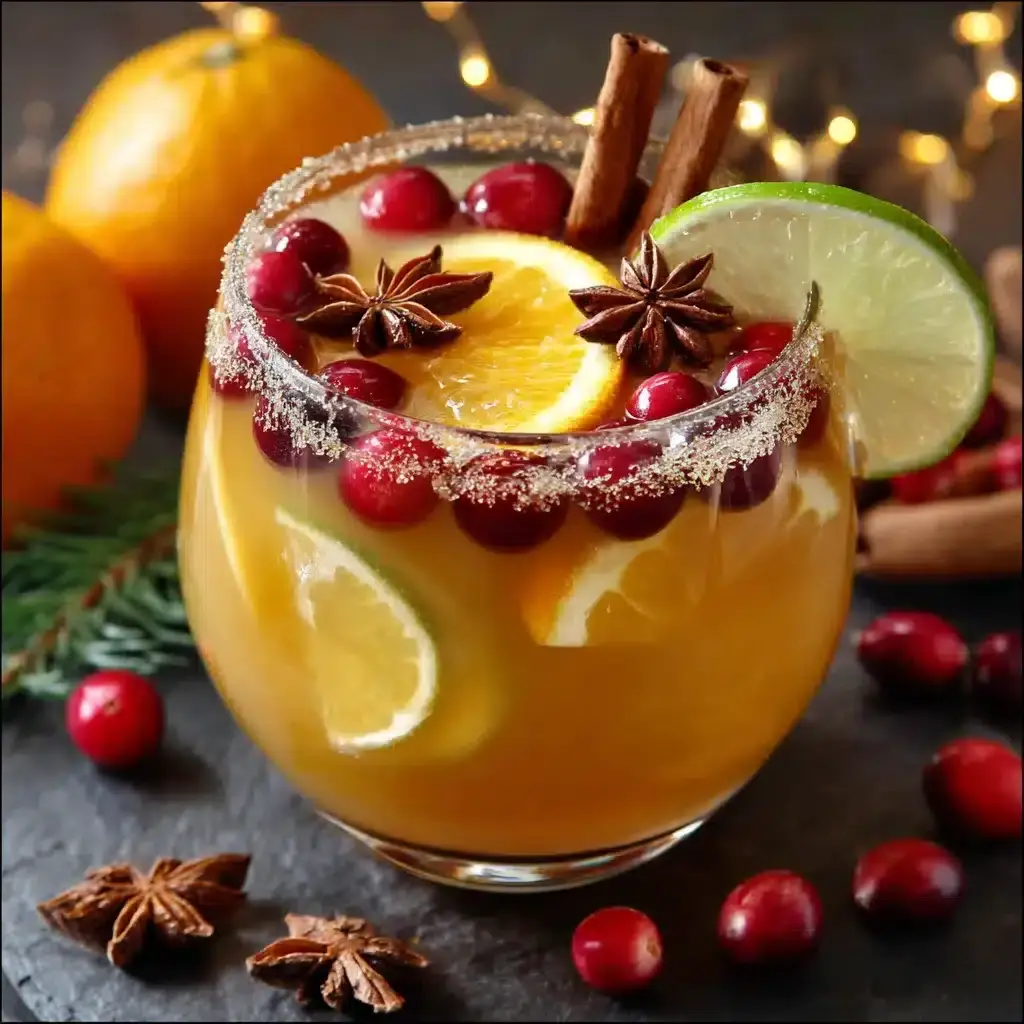 Punch de Noël aux Agrumes et Épices