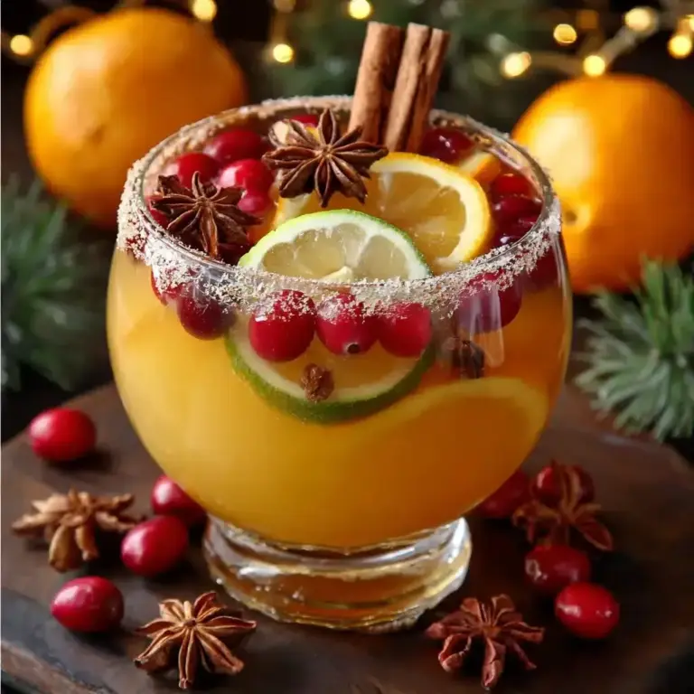Punch de Noël aux Agrumes et Épices