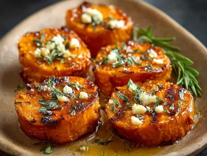 Rondelles de Patates Douces Rôties