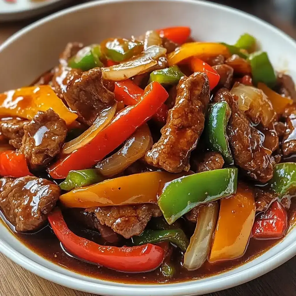 Sauté de Bœuf aux Poivrons et Oignons