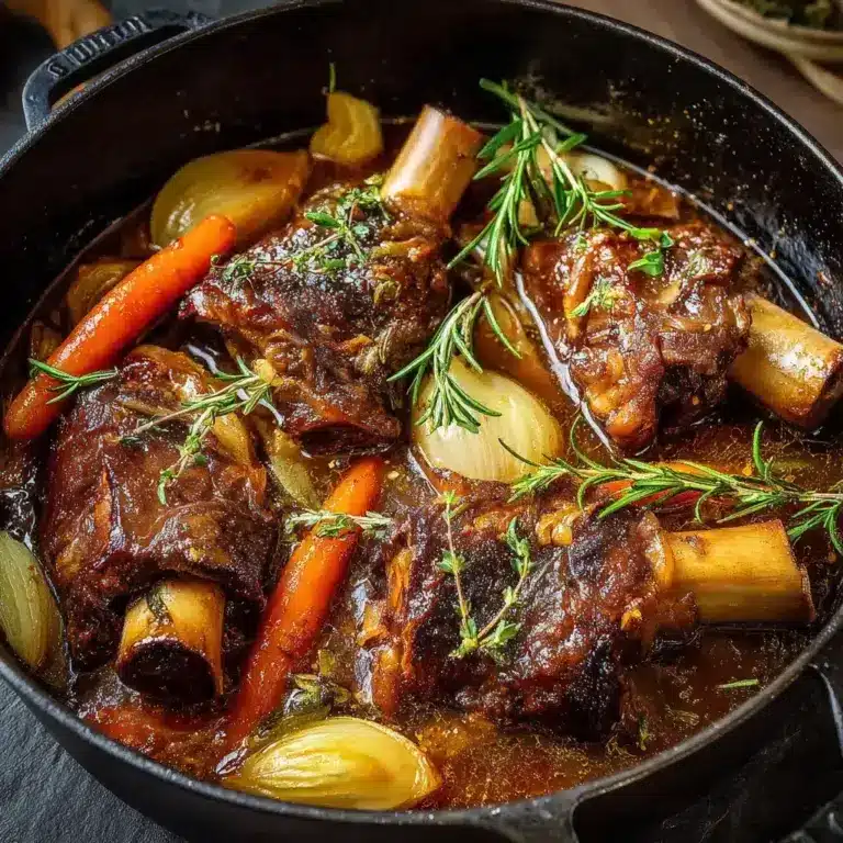 Souris d’Agneau Confites à la Cocotte et Miel Doux