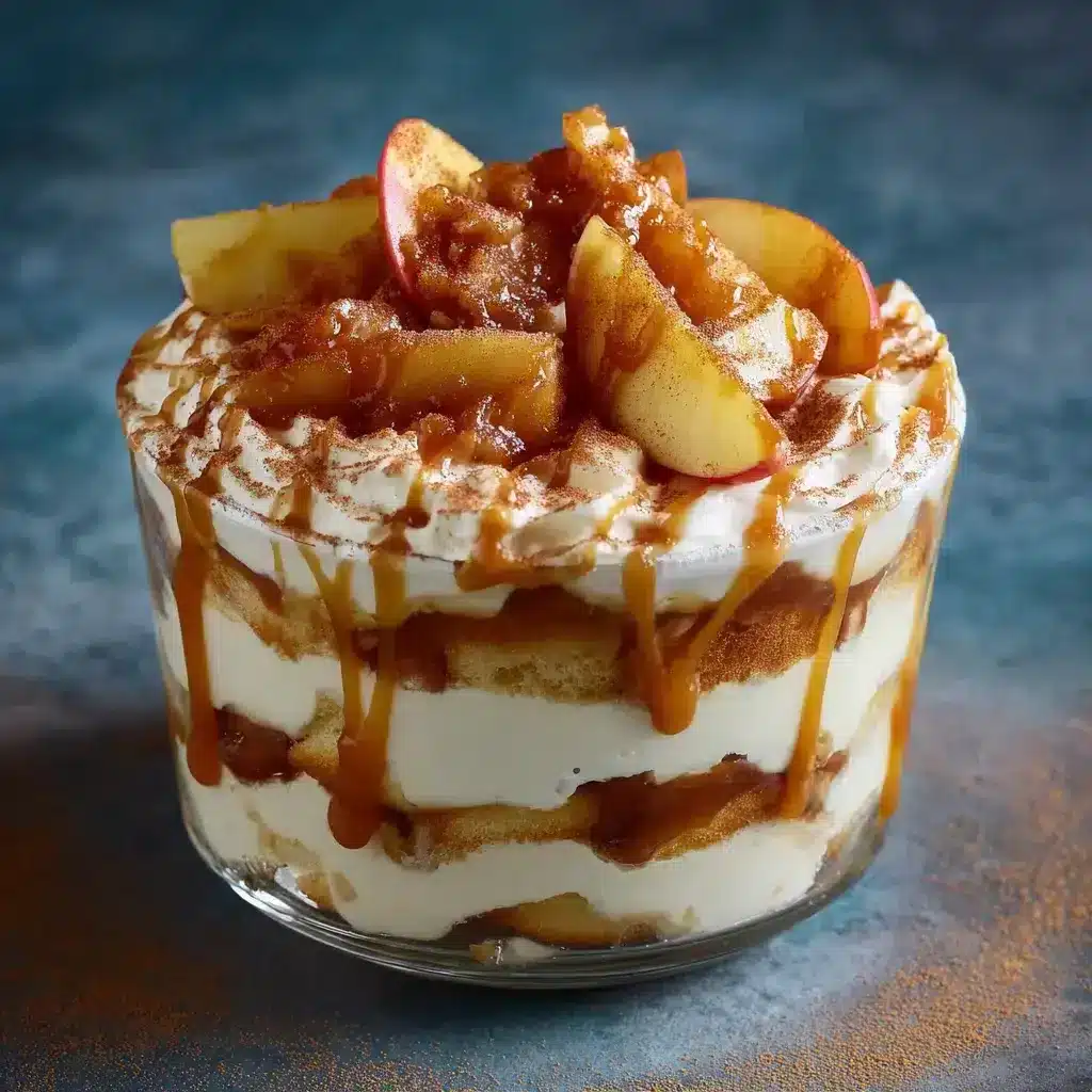 Tiramisu caramel beurre salé pommes