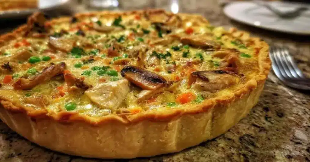 tourte au poulet et aux champignons 4 Tourte au poulet et aux champignons