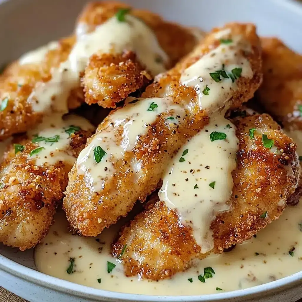 aiguillettes de poulet crème parmesan