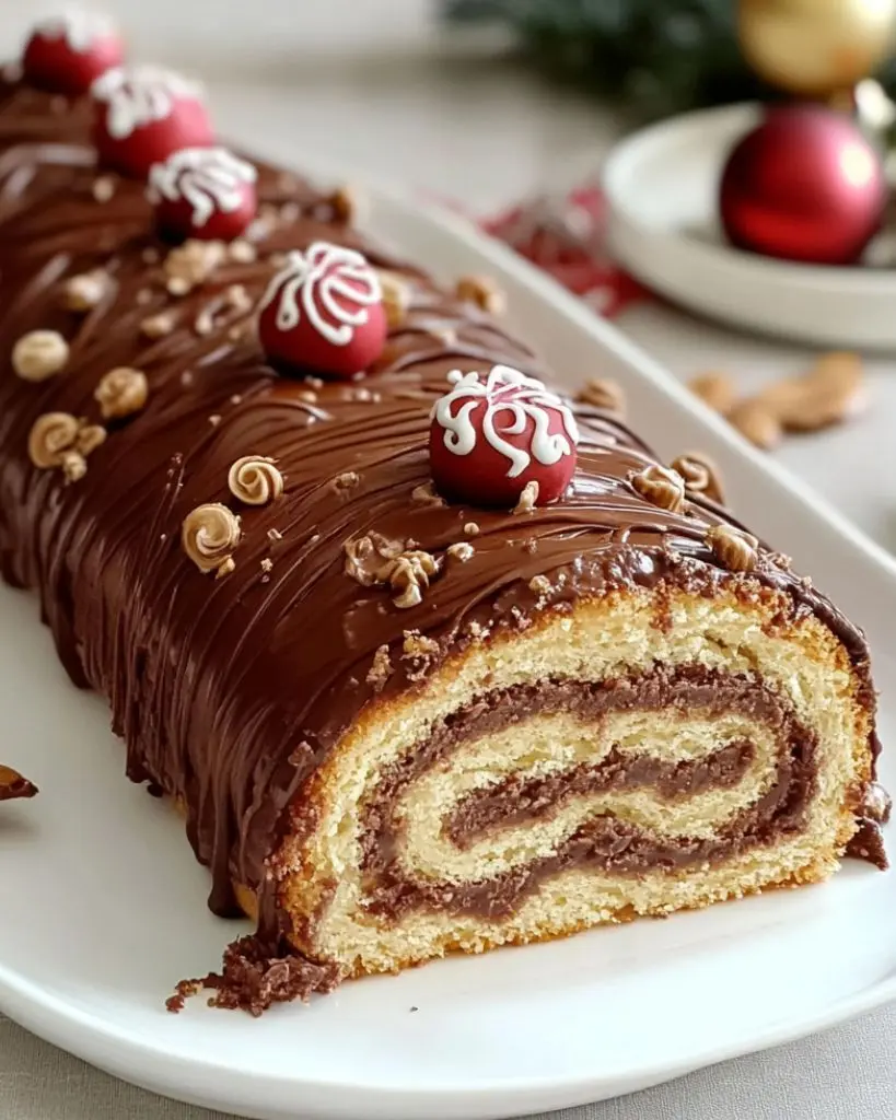 bûche de Noël chocolat maison