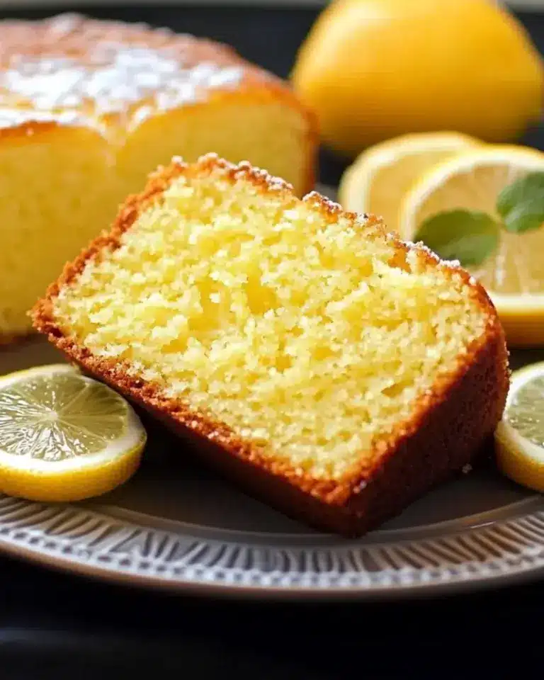 Cake au citron maison – Recette delicieux