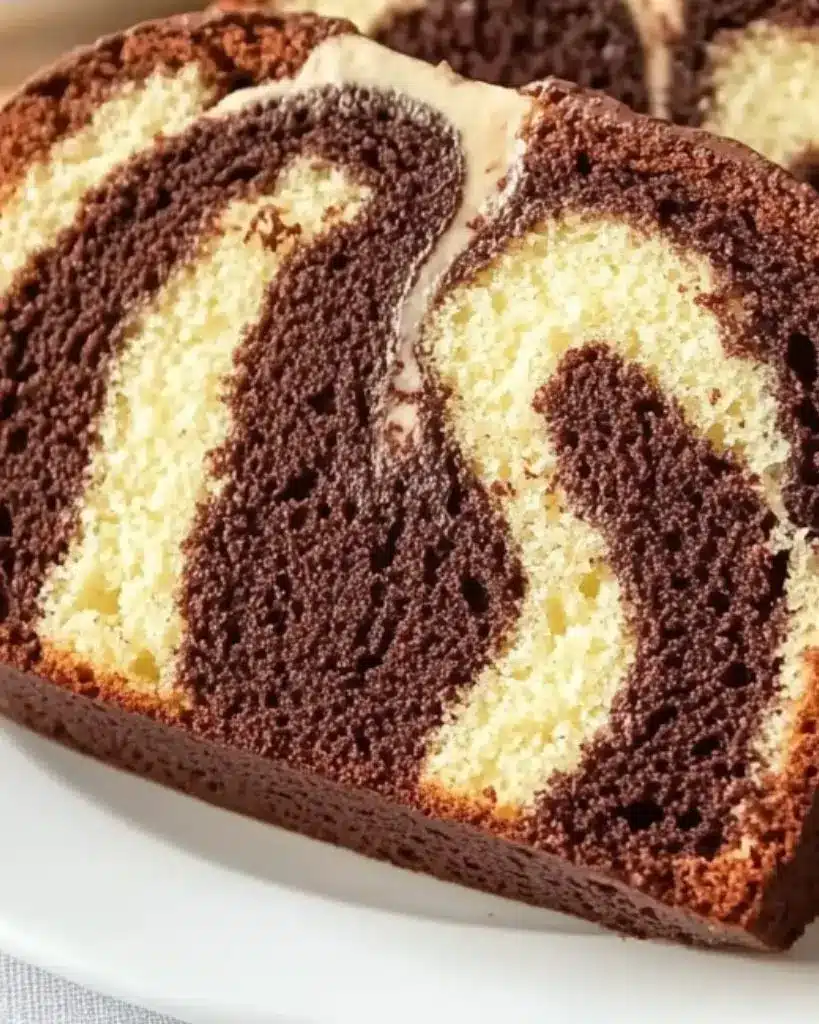 cake marbré au chocolat