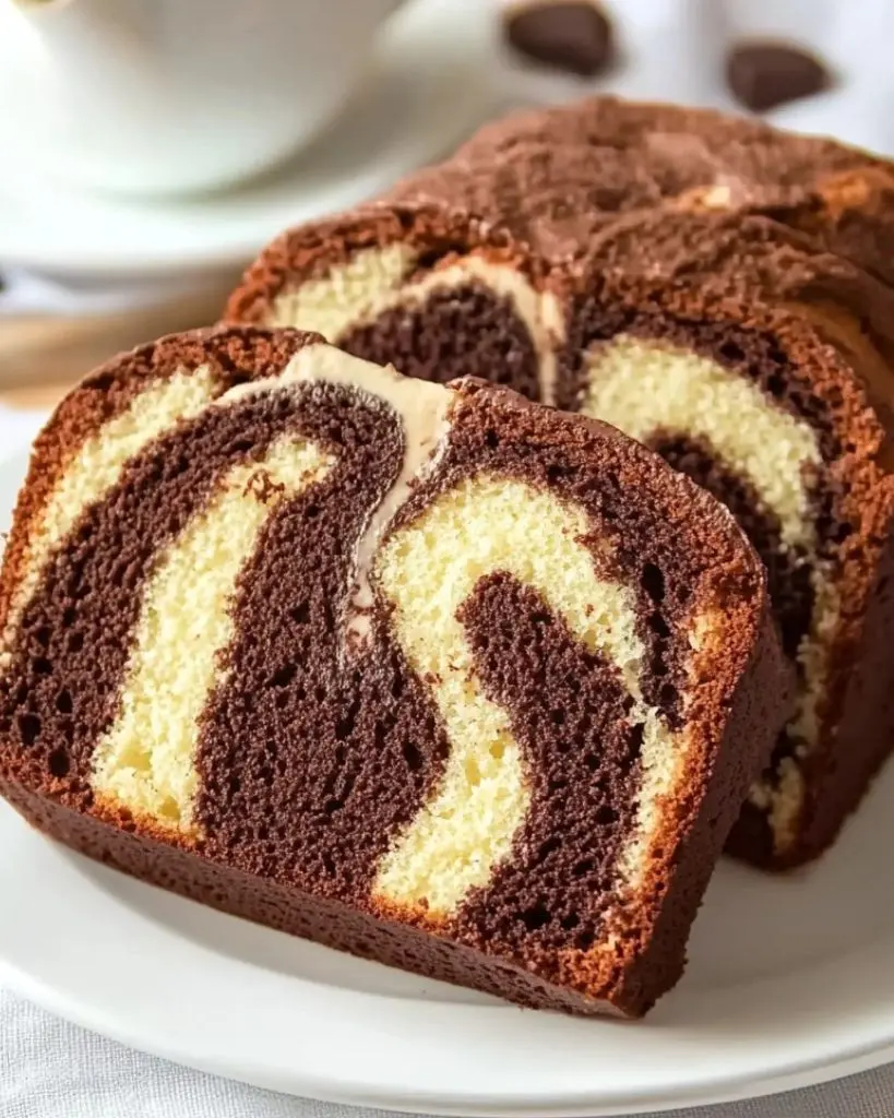 Cake marbré au chocolat ultra moelleux – Recette delicieux