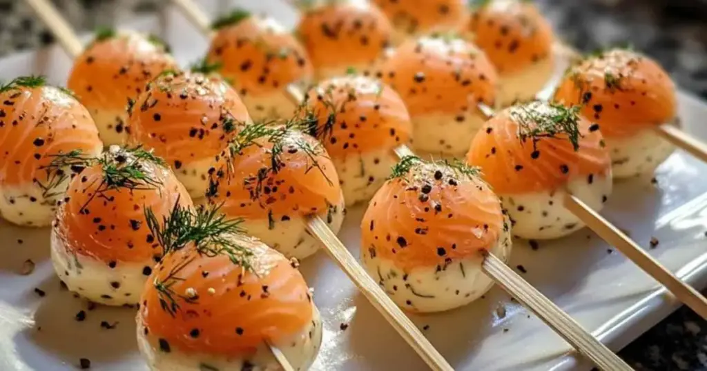 Cake Pops Salés au Saumon Fumé