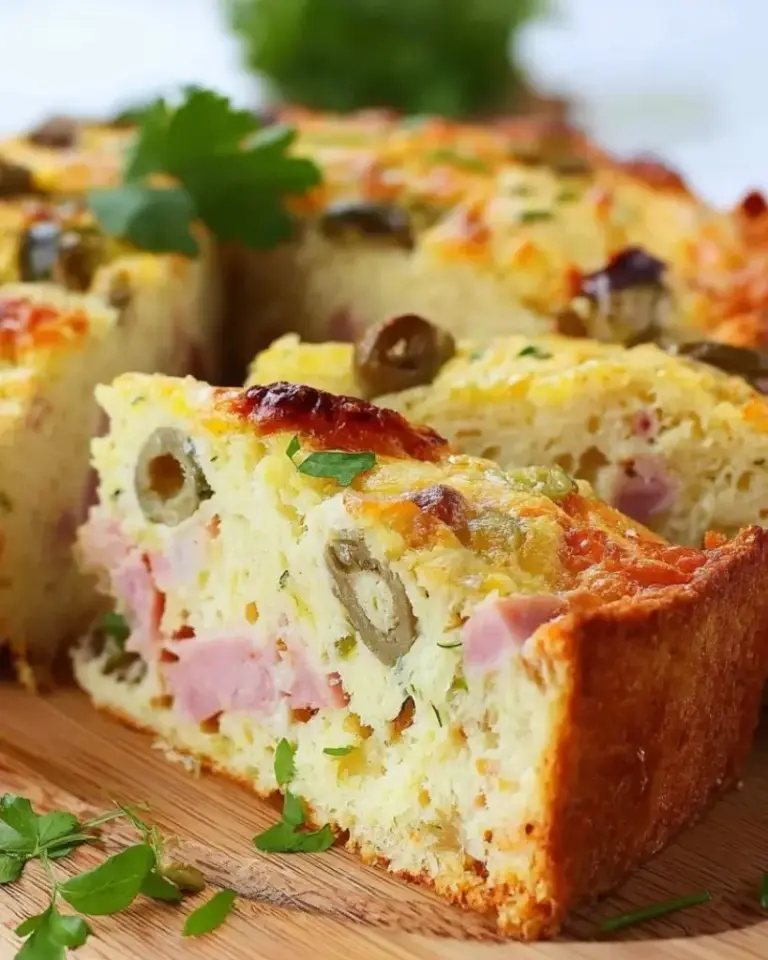 Cake au jambon, gruyère et olives – Recette delicieux