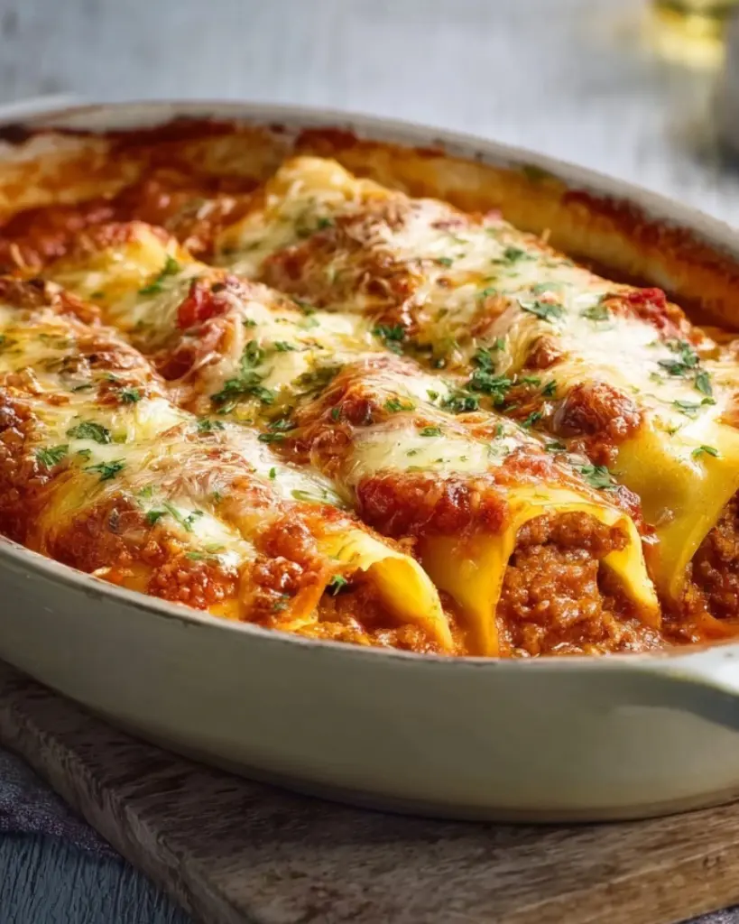 Cannellonis Gratinés Farcis à la Bolognaise – Recette delicieux