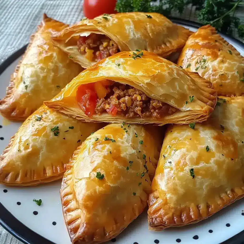 Chaussons Farcis à la Viande Hachée : La Recette Familiale Inratable 4 chaussons farcis à la viande hachée