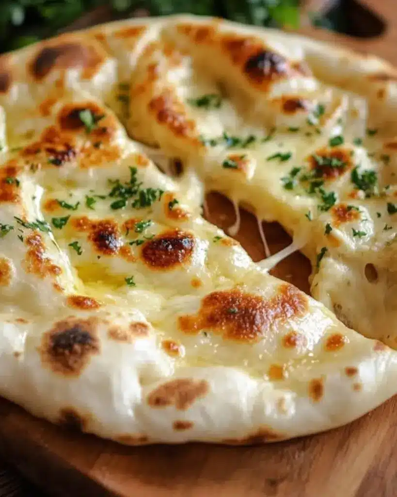 Cheese Naan à la Vache qui Rit – Recette delicieux