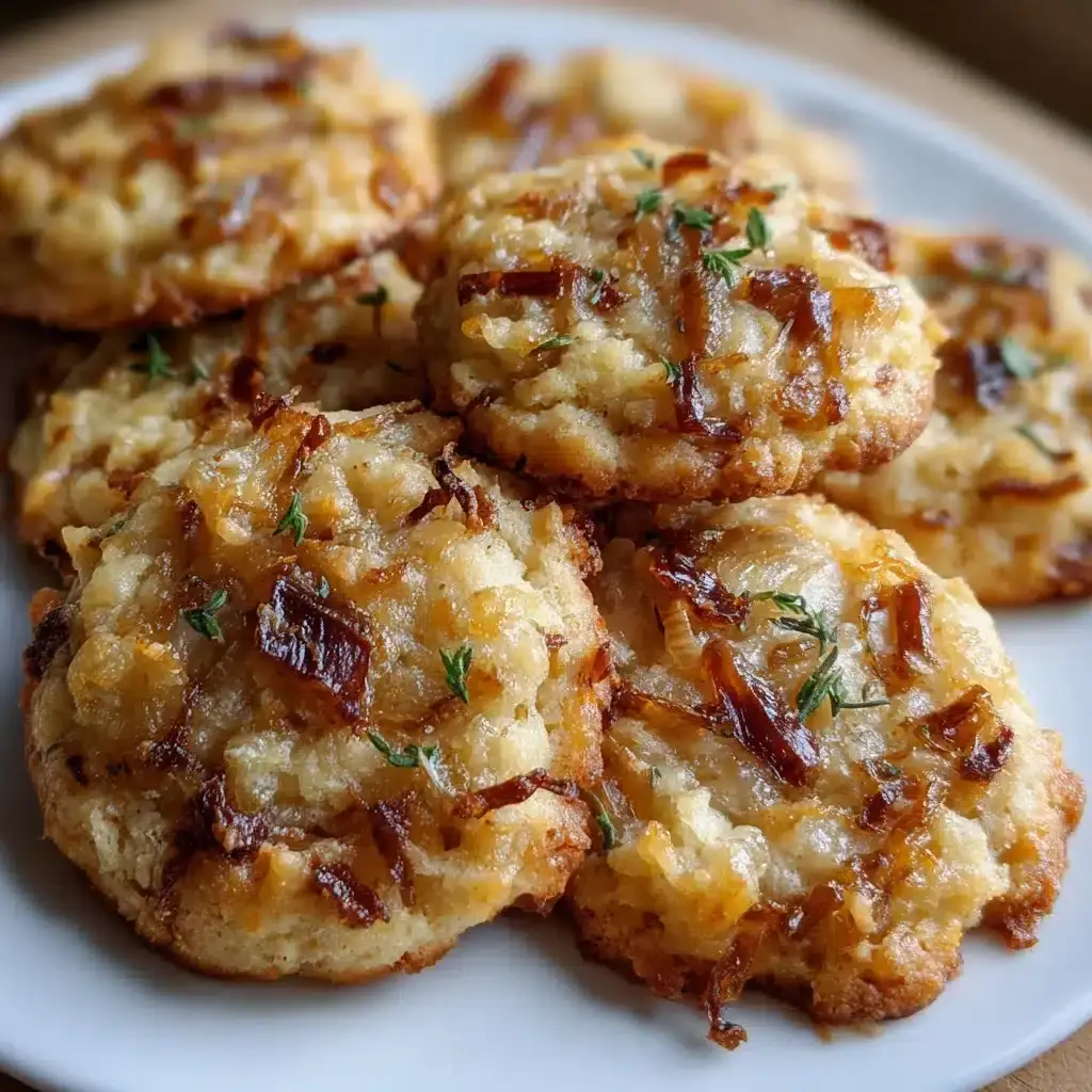 cookies salés oignons caramélisés comté