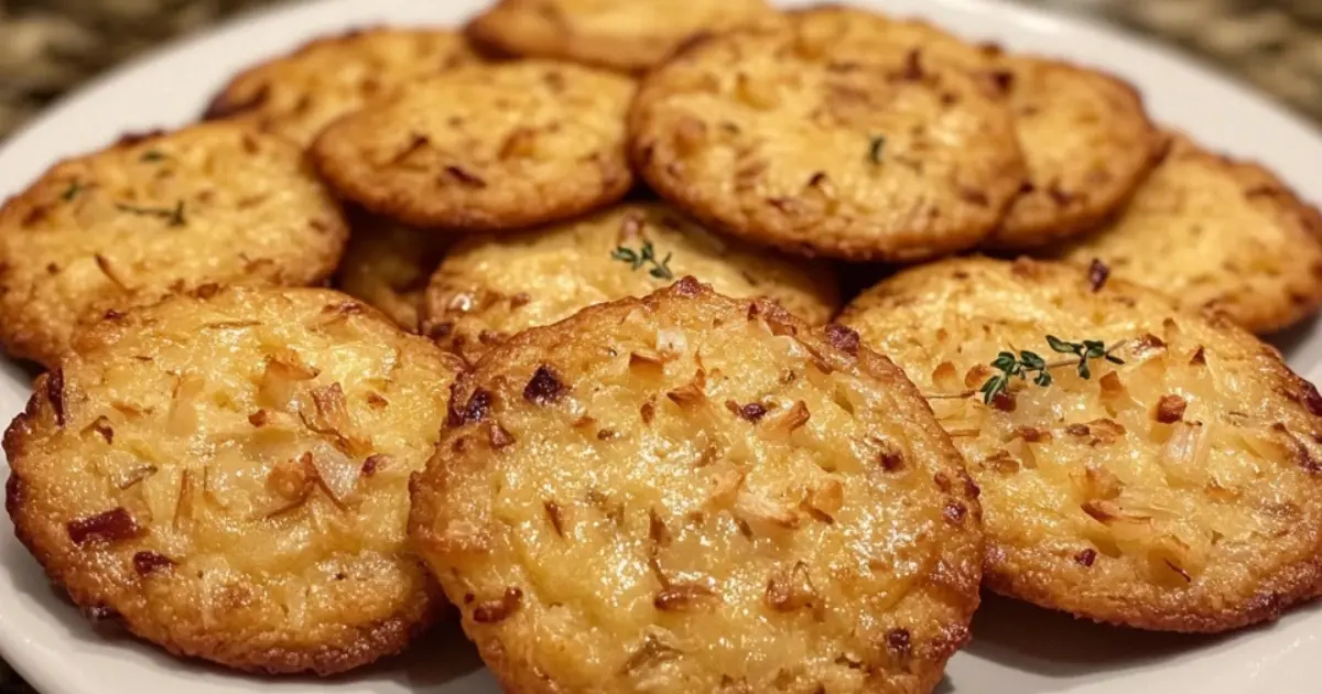 COOKIES SALÉS AUX OIGNONS CARAMÉLISÉS ET COMTÉ 4 cookies salés oignons caramélisés comté