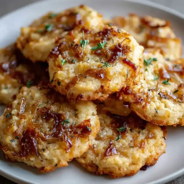 Cookies Salés aux Oignons Caramélisés et Comté