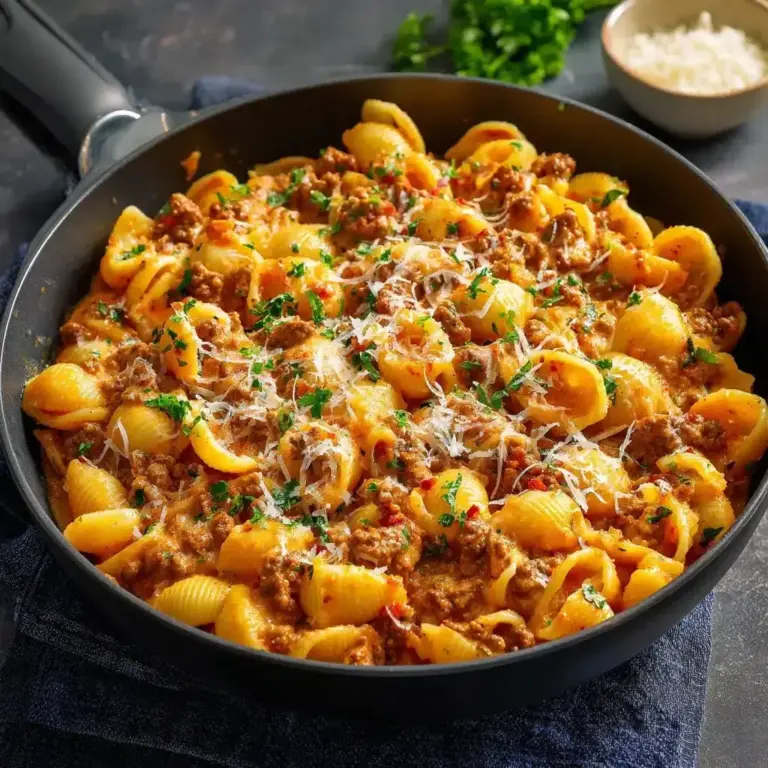 Coquillettes au Bœuf et à la Crème