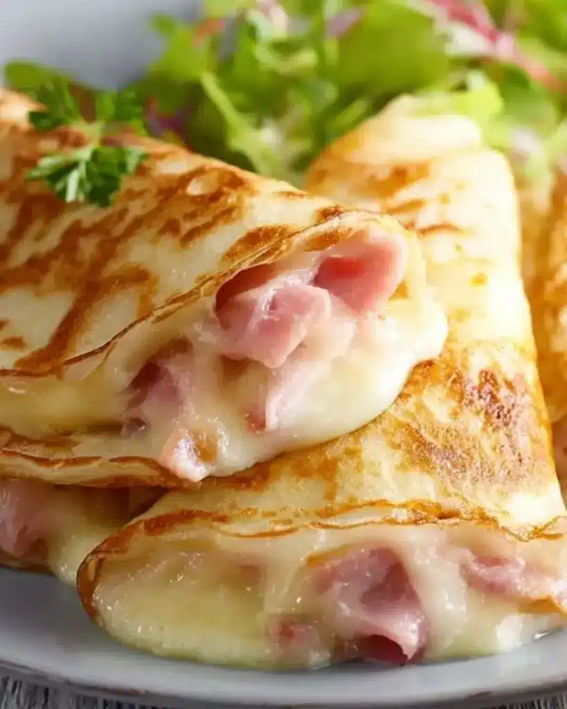 crêpes jambon fromage béchamel