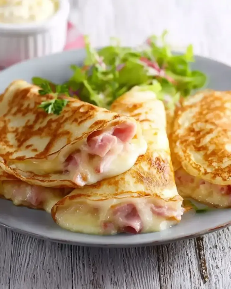 Crêpes jambon fromage à la béchamel – Recette delicieux
