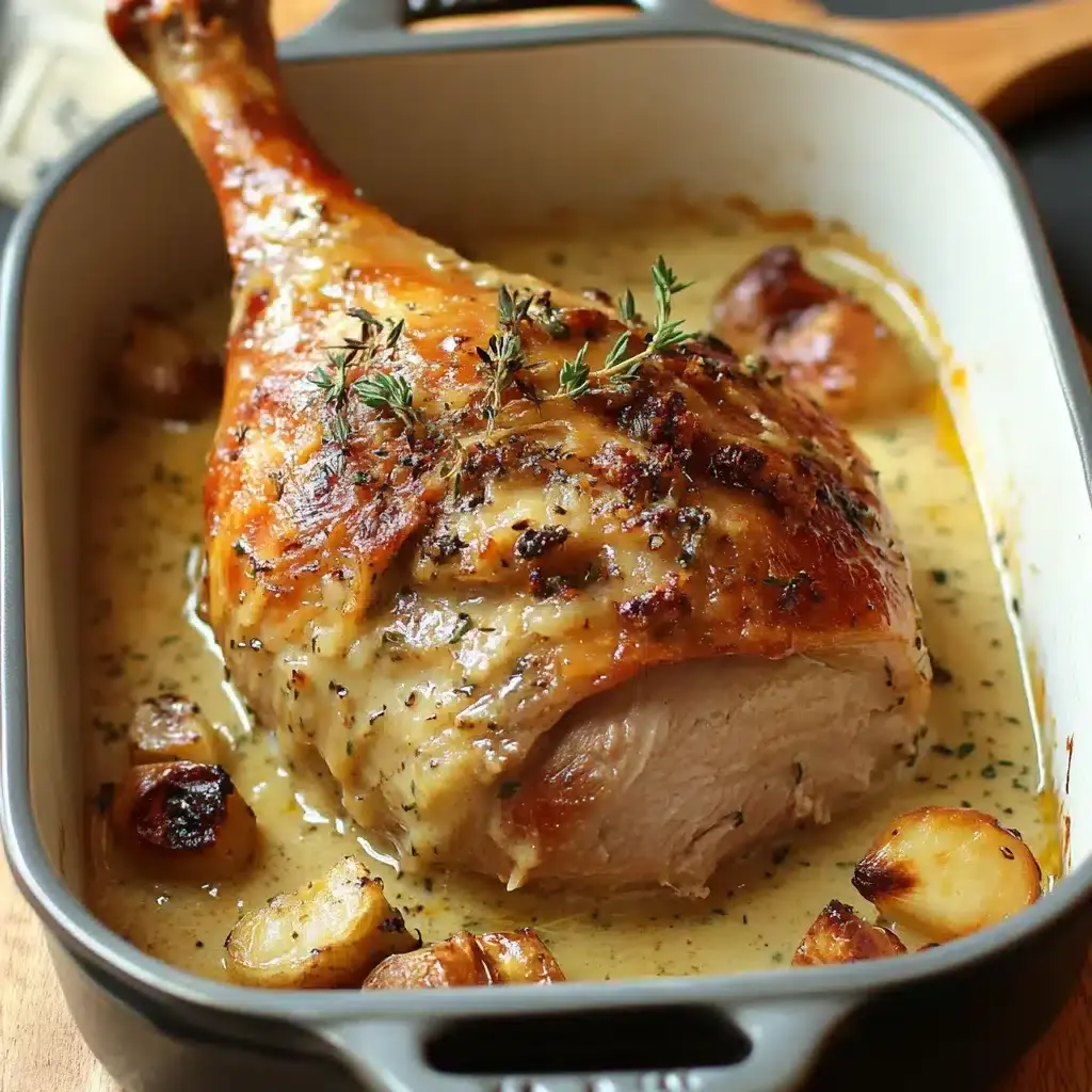 Cuisse de Dinde à la Dijonnaise 4 cuisse de dinde à la Dijonnaise