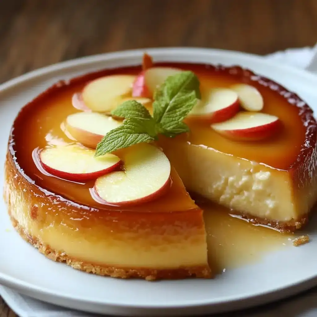 flan aux pommes et yaourt