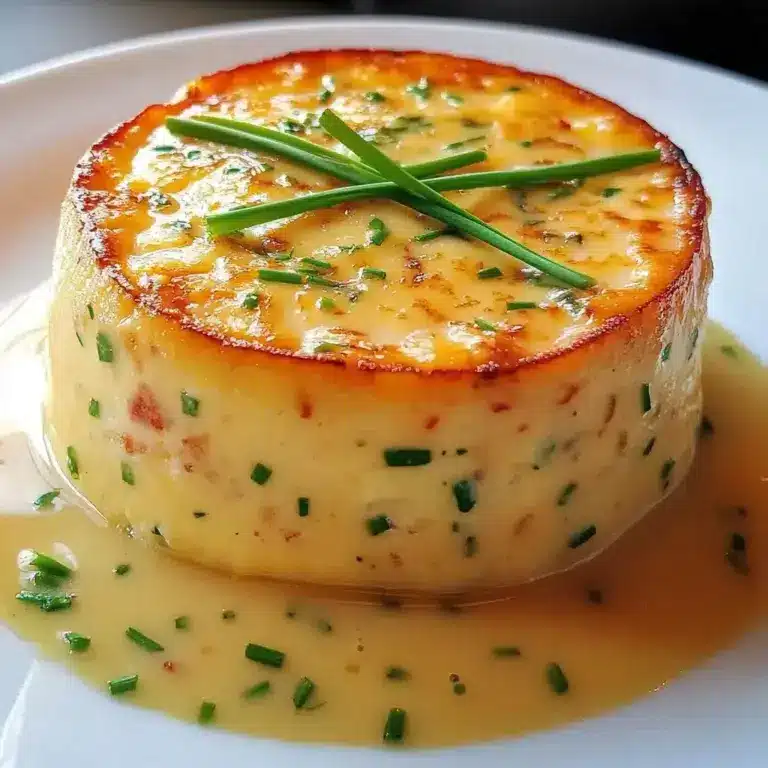 Douceur Marine : Flan de Crabe & Sauce Ciboulette Fraîche