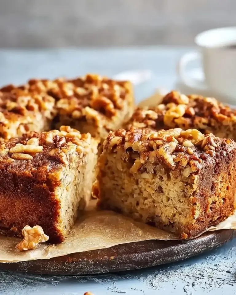 Gâteau aux noix moelleux et gourmand – Recette delicieux