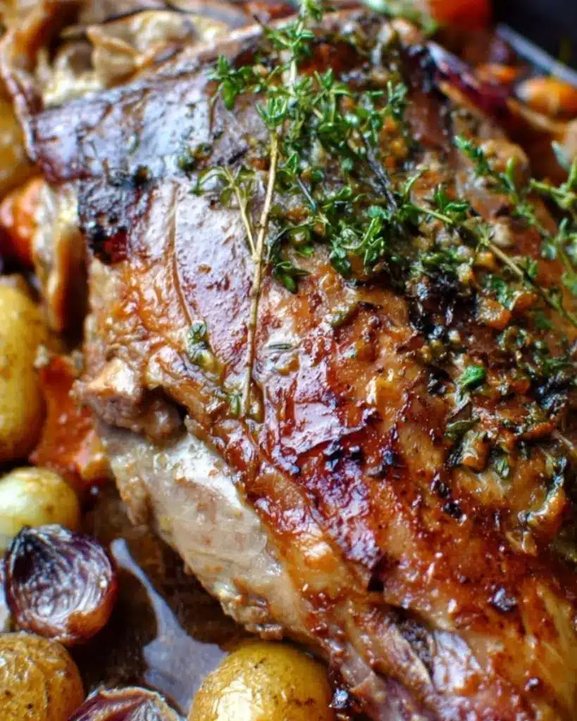 gigot d’agneau au four