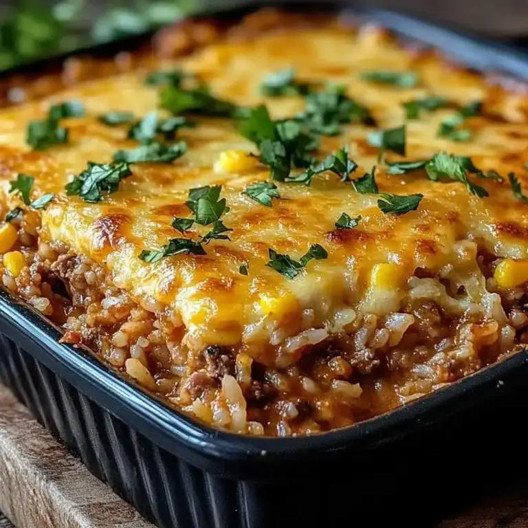 Le Meilleur Gratin Mexicain au Riz et à la Viande Hachée de Bœuf