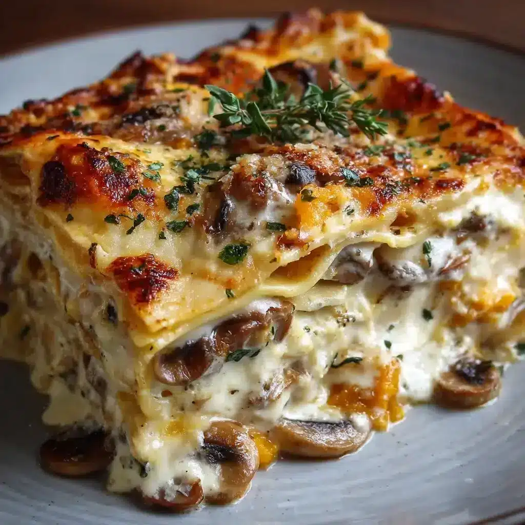 lasagnes courge butternut champignons