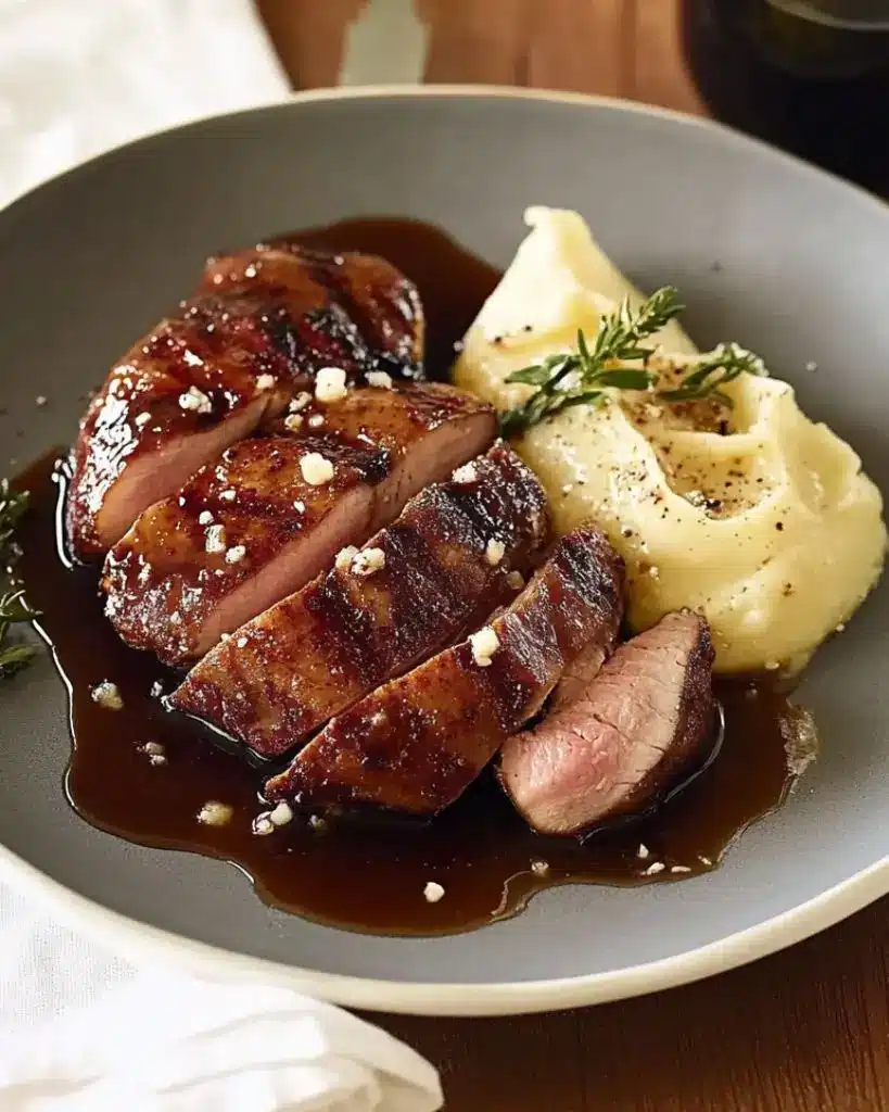 magret de canard miel balsamique