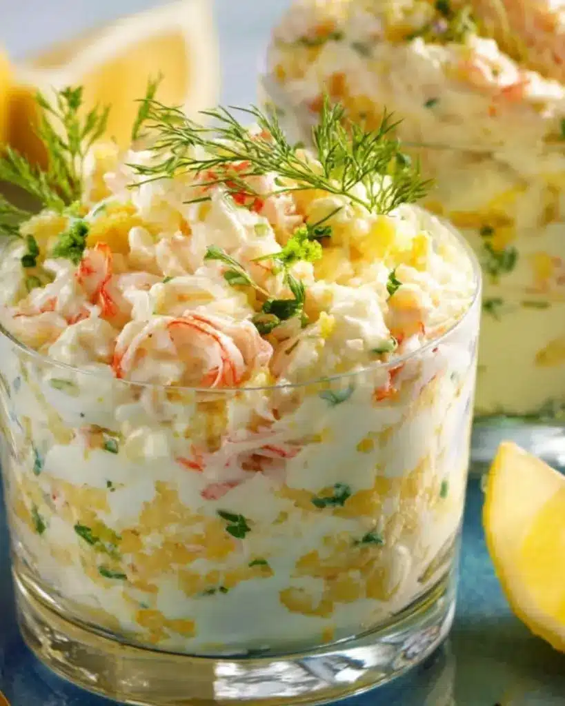 mayonnaise de crabe mimosa