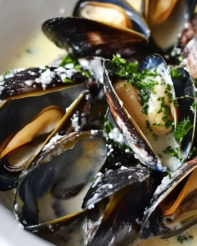 moules marinières à la crème