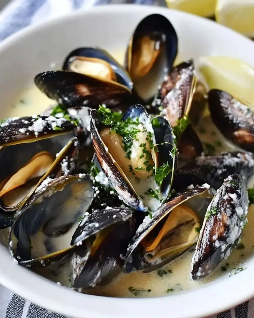 Moules Marinières à la Crème – Recette delicieux