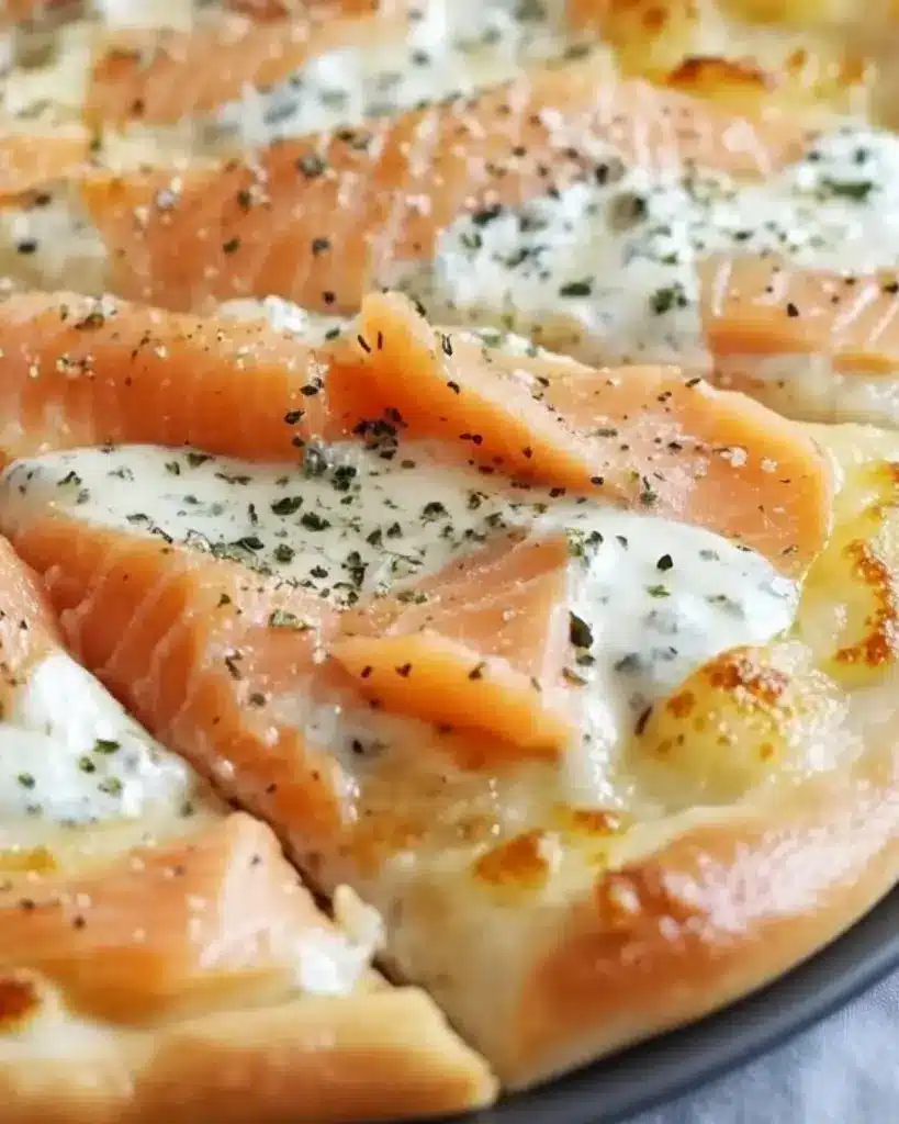 pizza saumon fumé crème fraîche