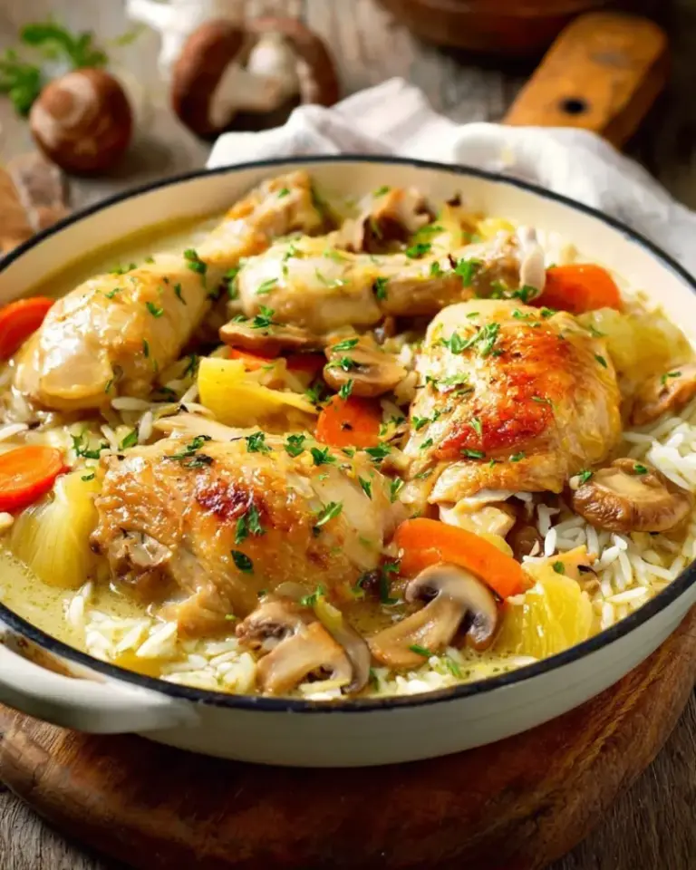 Poule au riz de ma grand-mère – Recette delicieux