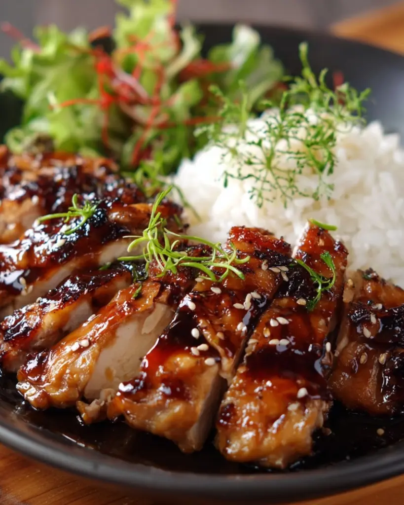 Poulet teriyaki - Recette delicieux 4 poulet teriyaki